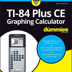 [ACCESS] EPUB 📂 TI-84 Plus CE Graphing Calculator For Dummies (For Dummies (Computer