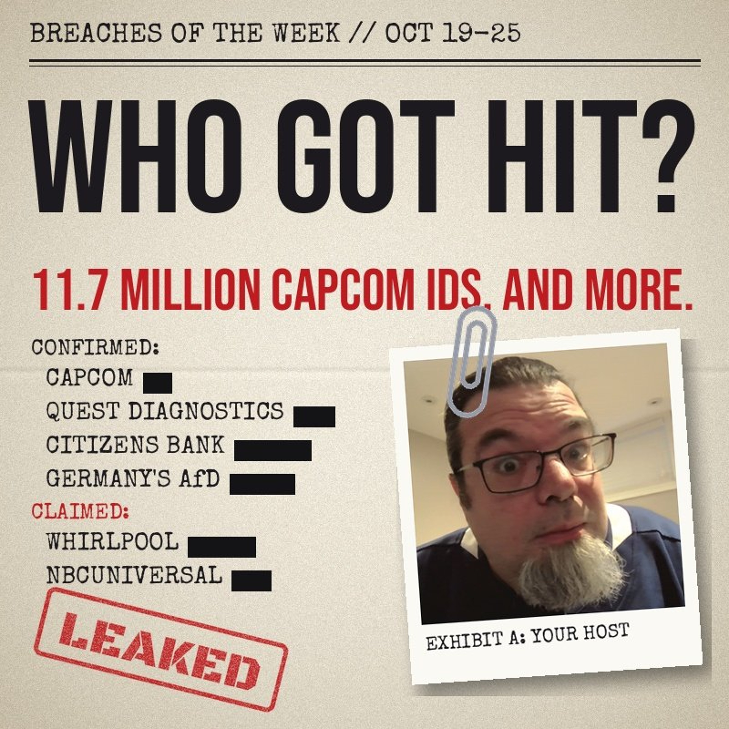 Your Breaches of the Week! October 19 to October 25, 2026