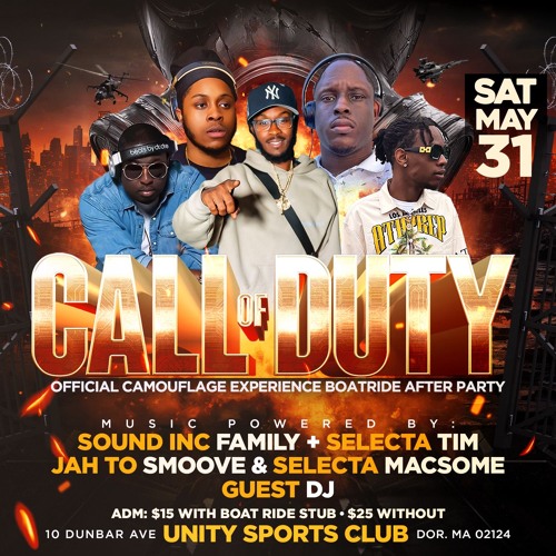 Call Of Duty : Camouflage Boat Ride After Party (Promo Mix)