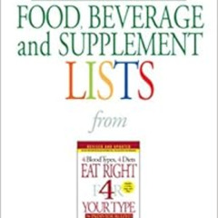 [VIEW] EPUB 🖋️ Blood Type AB Food, Beverage and Supplement Lists (Eat Right 4 Your T