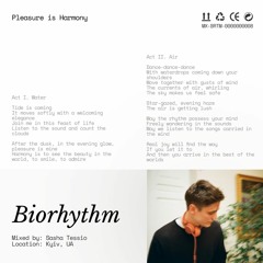 Biorhythm Radio: Pleasure is Harmony by Sasha Tessio @ 20ft Radio - 19/08/2020