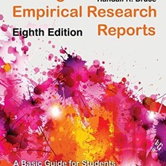 [READ] [EBOOK EPUB KINDLE PDF] Writing Empirical Research Reports: A Basic Guide for Students of the
