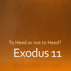 Exodus 11 "To Heed Or Not To Heed?"