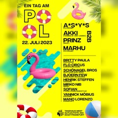 Mirko Nib @ Ein Tag am Pool 22-Juli-2023 @ Tanzhaus West, Frankfurt