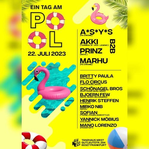 Mirko Nib @ Ein Tag am Pool 22-Juli-2023 @ Tanzhaus West, Frankfurt