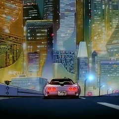 streetlights at sundown