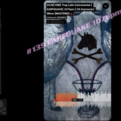 #139| FREE Trap Latin Instrumental | EARFQUAKE| 107bpm | C# (harmonic) Minor |MASTERED