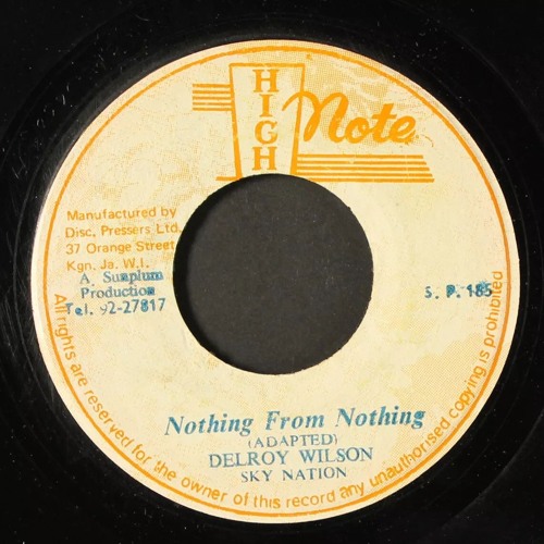 Delroy Wilson - Nothing From Nothing (1977)
