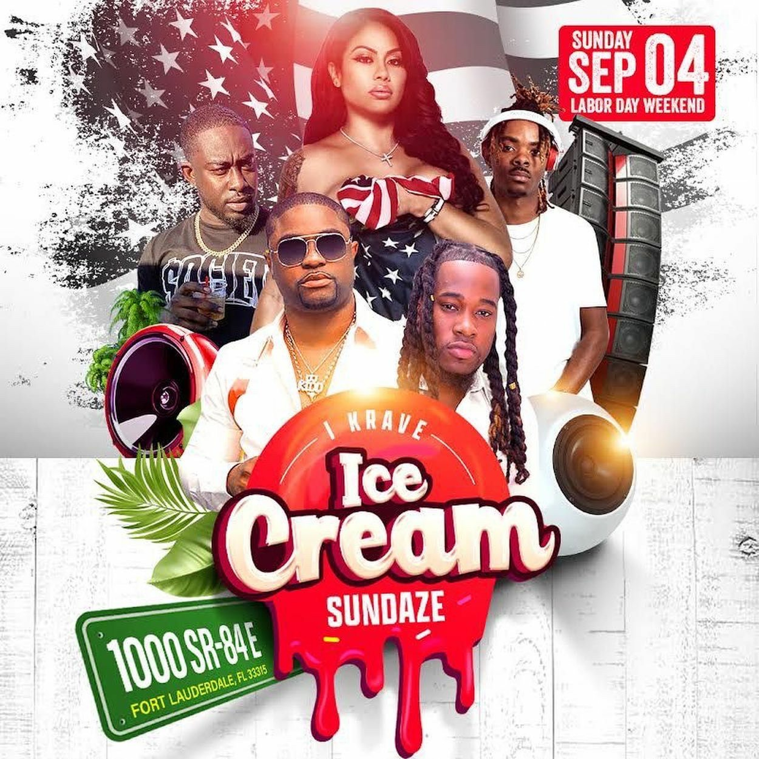 DJ KIDD & ENTOURAGE X DJ WORM & LUGA X DJ REESE - ICE CREAM SUNDAYZ (labor day weekend)
