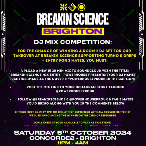BREAKIN SCIENCE MIX ENTRY - POWERHOUSE PRESENTS: BENCH