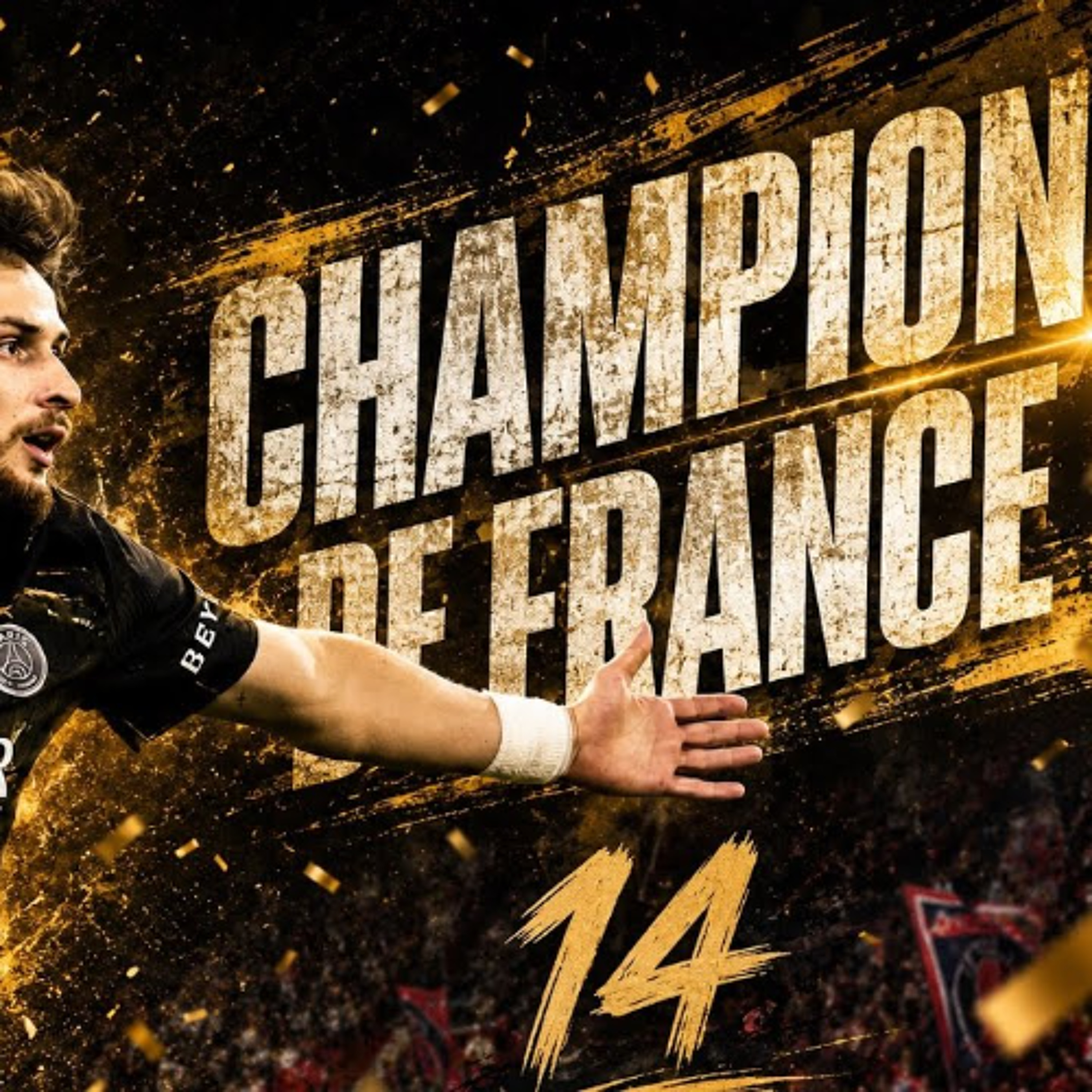 LE PSG CHAMPION DE FRANCE POUR LA 14EME FOIS ❤️💙
