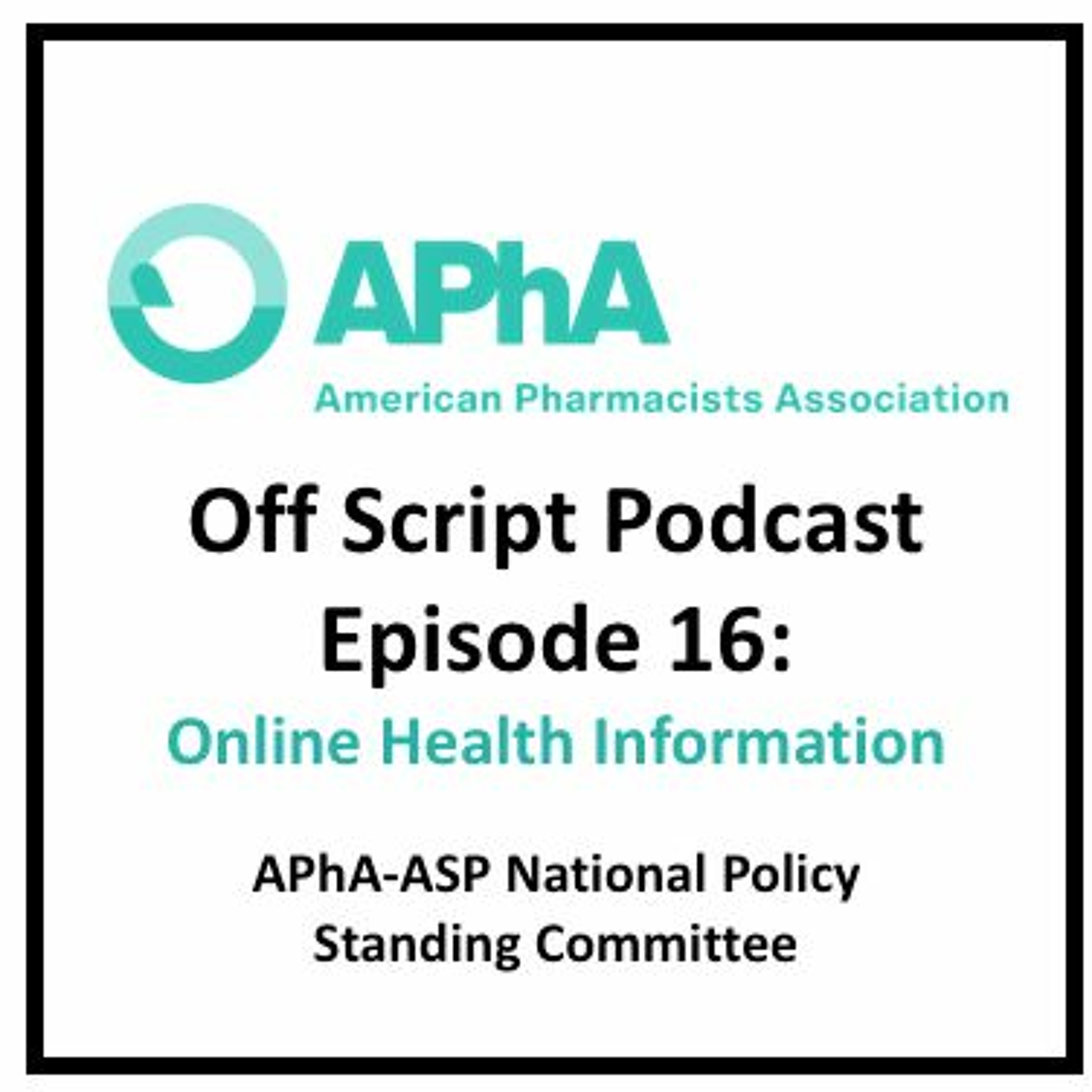 APhA-ASP Off Script Podcast Series