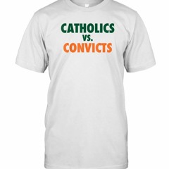 Catholics vs Convicts Vintage 1988 Shirt - 1988 Notre Dame vs. Miami football