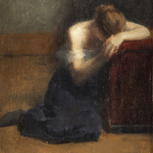 Warm Paint Embedded Onto A Cold Lonely Canvas