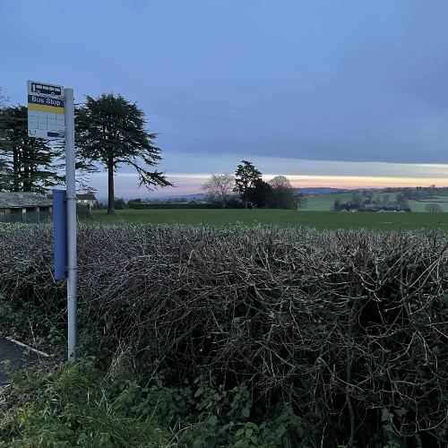 another wait at the bus stop before it repeats