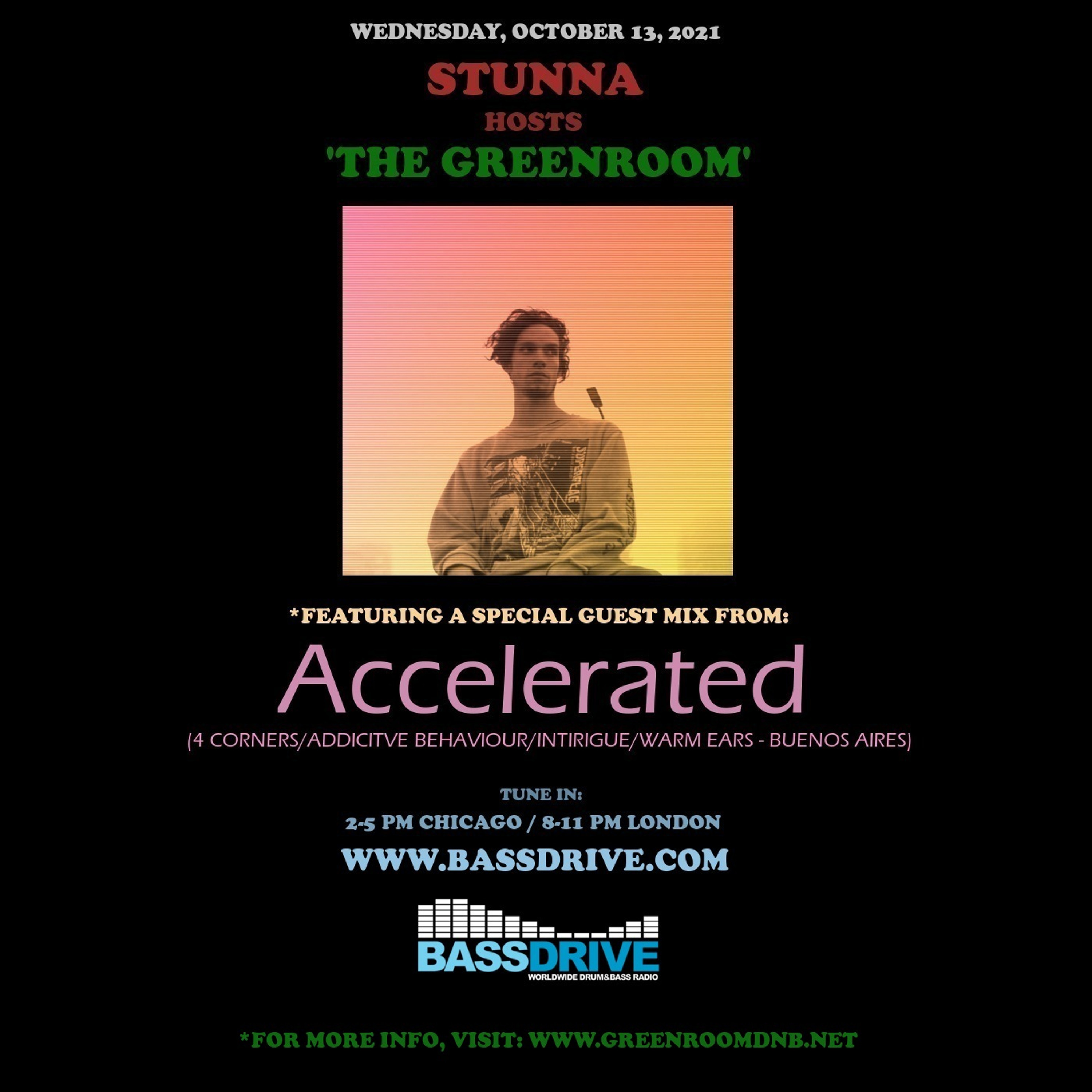 STUNNA Hosts THE GREENROOM with ACCELERATED Guest Mix October 13 2021 episode artwork