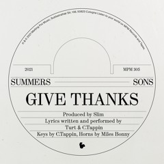Summers Sons - Give Thanks (feat. C.Tappin & Miles Bonny)