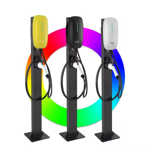 What defines a wall-mounted EV charging station?