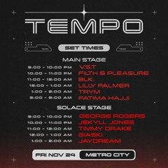 Tempo @ Metro City Perth - 24th Nov '23 (132-135bpm)