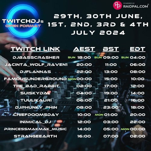 TDJs Open Format Raid - Vocal Breaks Bonanza - 30 June, 2024