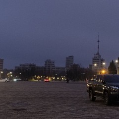 through da illuminated city