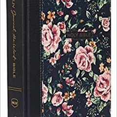 NKJV, Journal the Word Bible, Cloth over Board, Gray Floral, Red Letter, Comfort Print: Reflect, Jou
