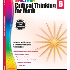 [▶️ PDF READ ⭐] Free Spectrum Critical Thinking Math Grade 6 Workbook,