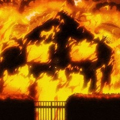 fighting to the death in a burning building