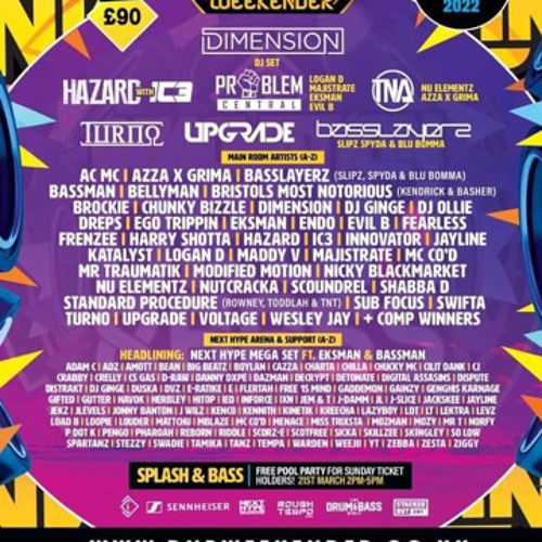 Stream Drum And Bass Weekender 2022 Mix DJ ROLLCAGE.WAV by Rollcage