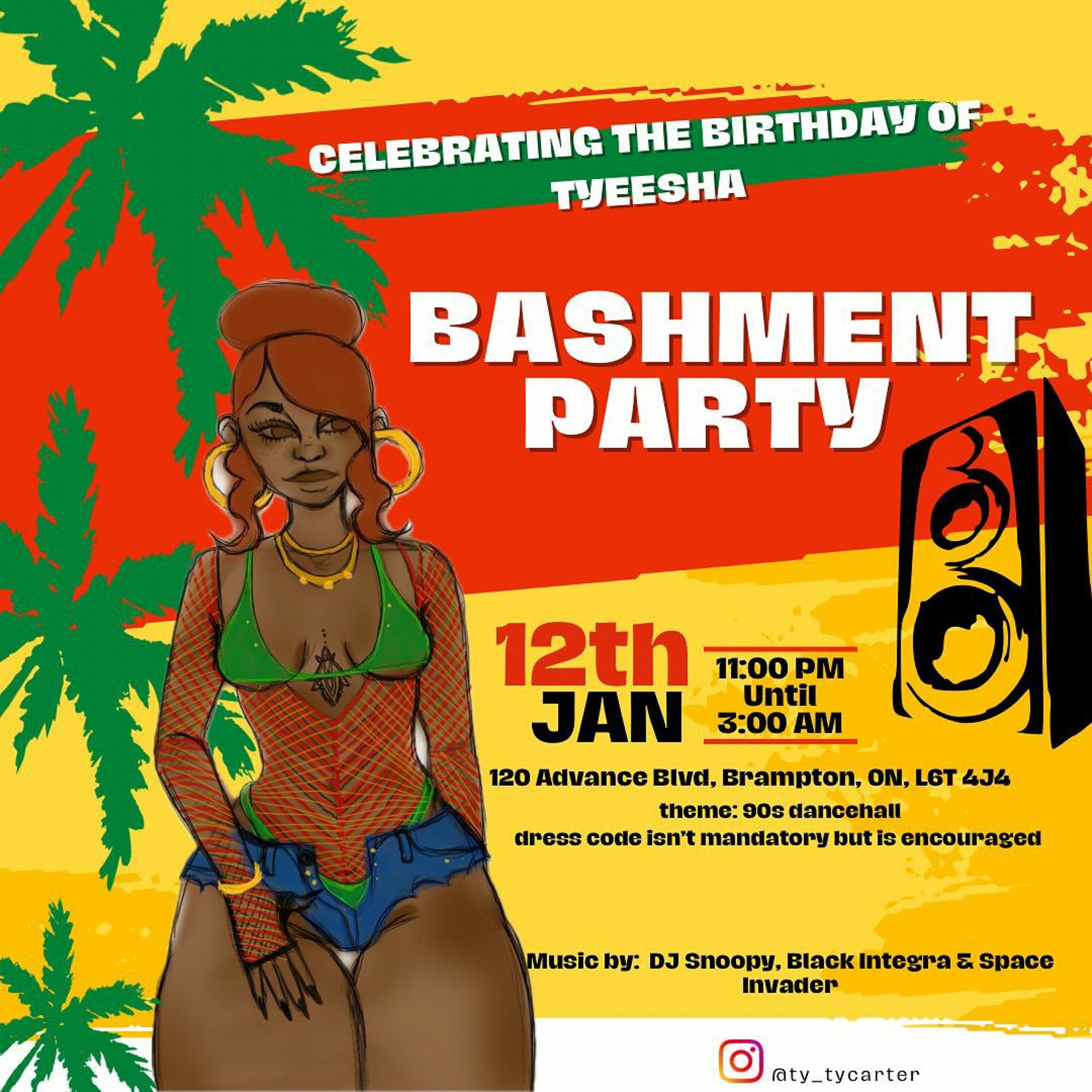DJ SNOOPY - BASHMENT PARTY (LIVE AUDIO) TYEESHA BIRTHDAY