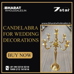 Candelabra for Wedding Decorations | Suitable for Indoor and Outdoor Decor