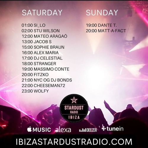 #200 Ibiza Stardust Radio  Progressive House  @djstuwilson