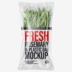 9+ Download Free Plastic Bag With Organic Rosemary Mockup & Sack Mockups PSD Templates
