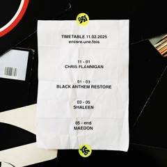 Chris Flannigan @ OXI, Berlin [11/02/25]