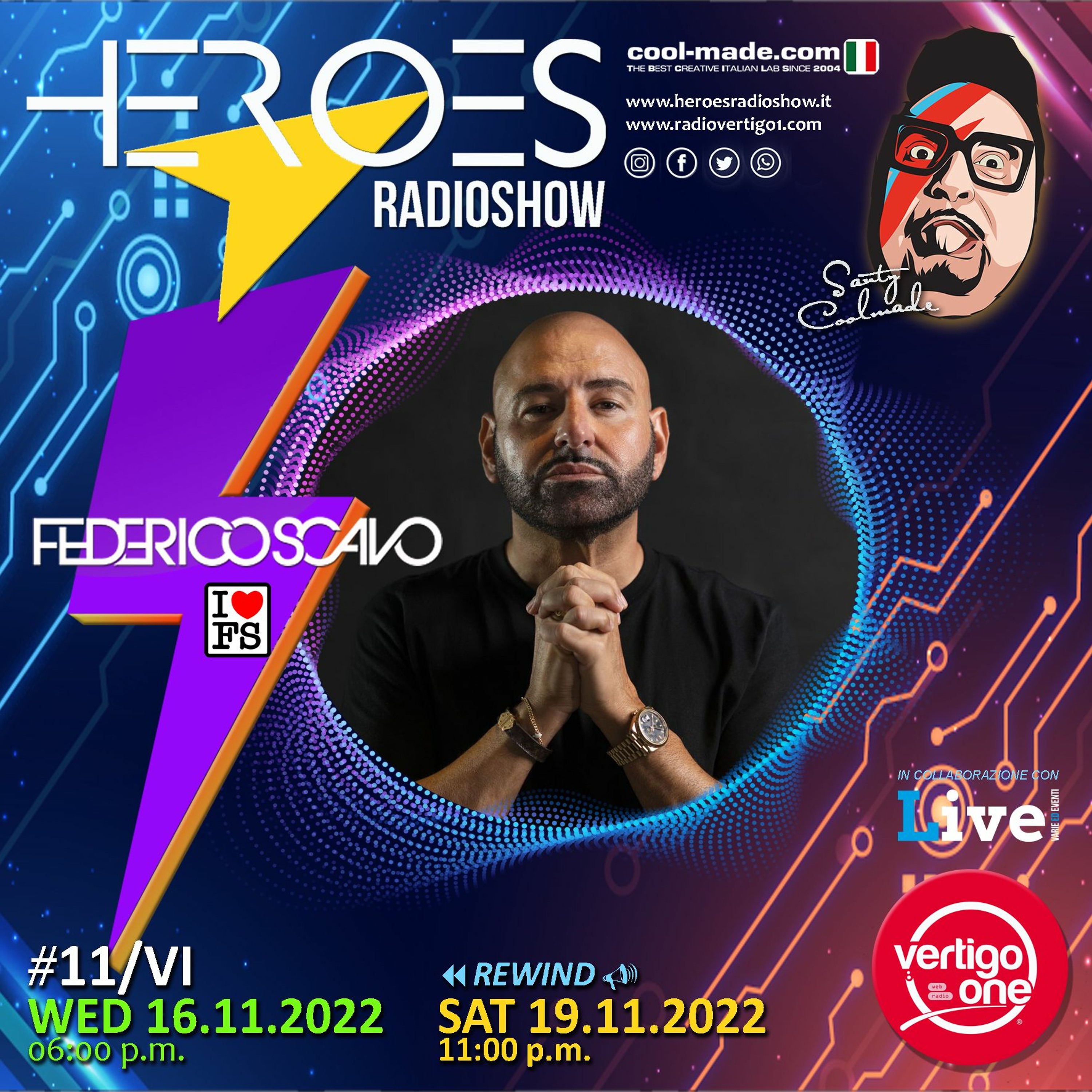 #11/2022-23> HEROES RadioShow - Special Guest FEDERICO SCAVO episode artwork