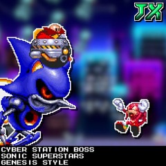 [16-Bit;Genesis]Cyber Station Boss(Boss Battle 6) - Sonic Superstars