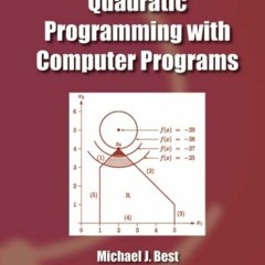 View EPUB 📪 Quadratic Programming with Computer Programs (Advances in Applied Mathem