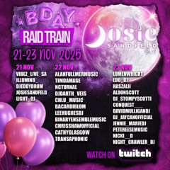 Josie Sandfelds birthday raid train