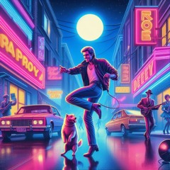 Neon Dreams with my Dog