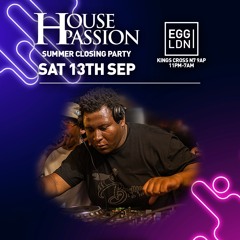 Beezo LIVE SET #HousePassion 13/09/26 @ Egg LDN