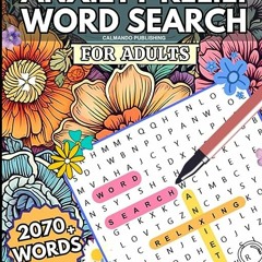 ⏳ READ EBOOK Anxiety Relief Word Search for Adults Full Online