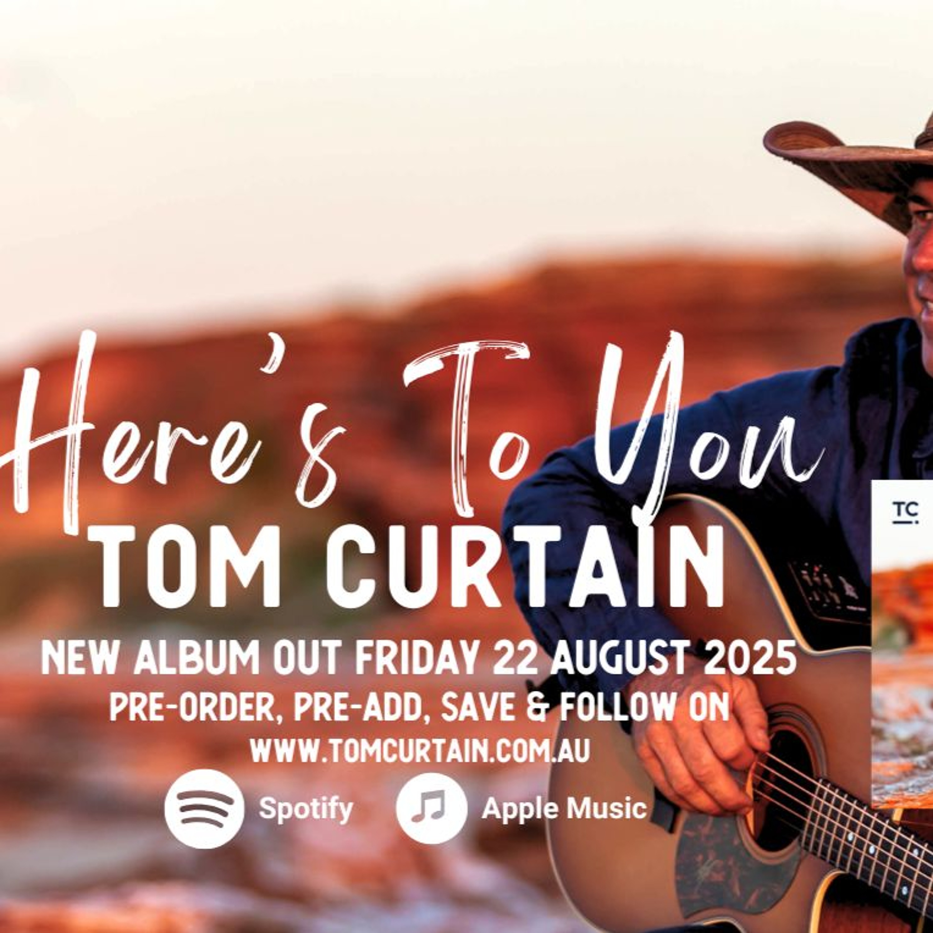 Country Star Tom Curtain ahead of his Here's To You Tour coming to Cobram