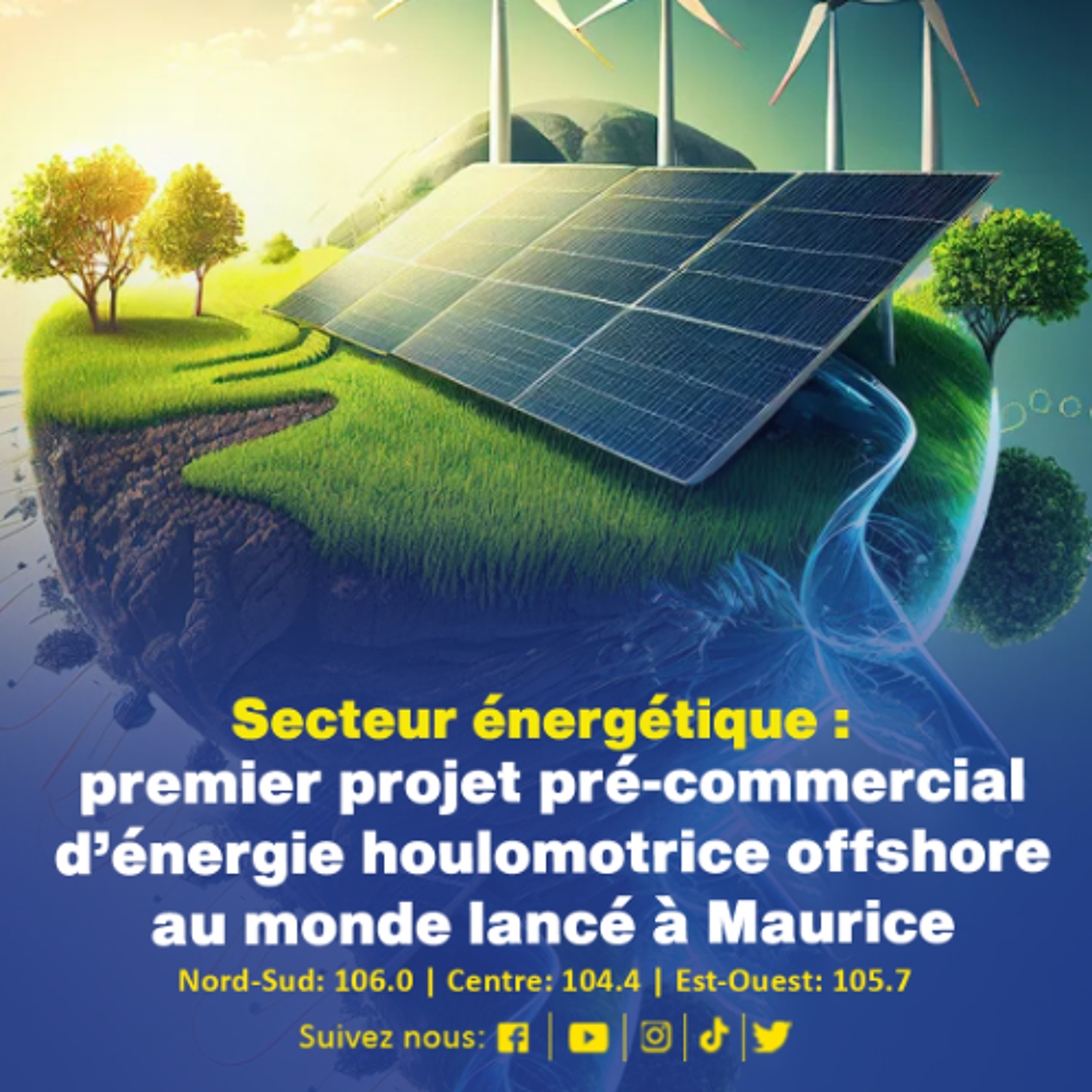 Secteur énergétique : premier projet pré-commercial d’énergie houlomotrice offshore au monde lancé à Maurice episode artwork