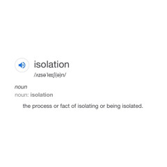 Isolation 001