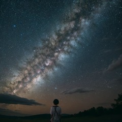 天の川を見上げて