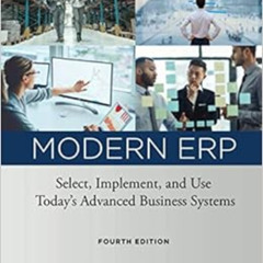 [Download] KINDLE 💖 Modern ERP: Select, Implement, and Use Today's Advanced Business