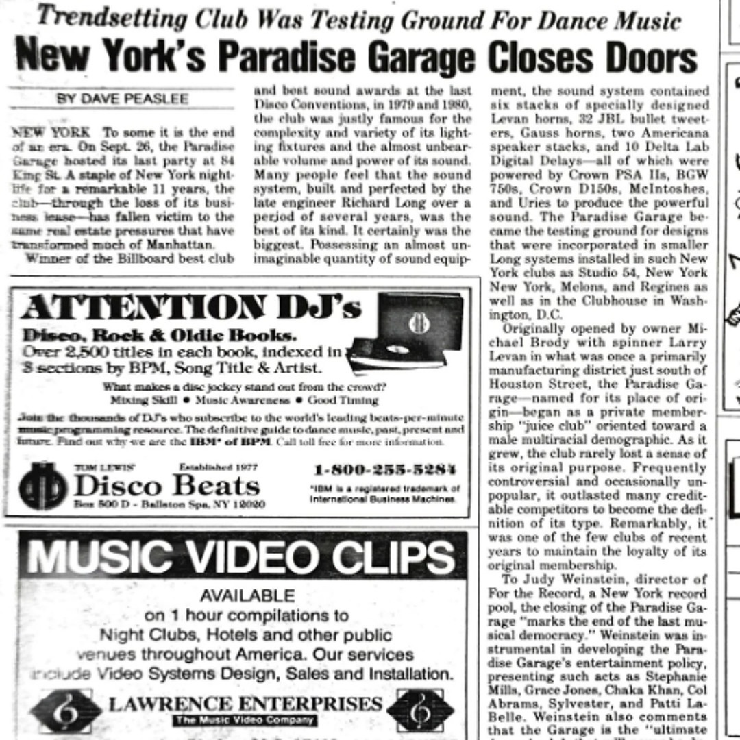 Stream episode Larry Levan- The Final Night of Paradise // 26.09
