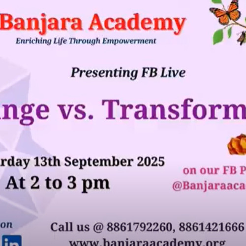 Special Program - Change vs Transformation by Dr Ali Khwaja TEDx Speaker