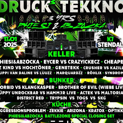 3YRS PHIESI & ABZOCKA @ K7 STENDAL [PROMO]
