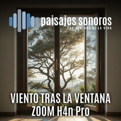 Viento tras la ventana [Zoom H4n Pro, AudioTechnica BP4025]